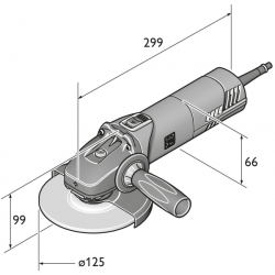 Amoladora angular compacta CG 13-125 V d125 mm fein 72228060000